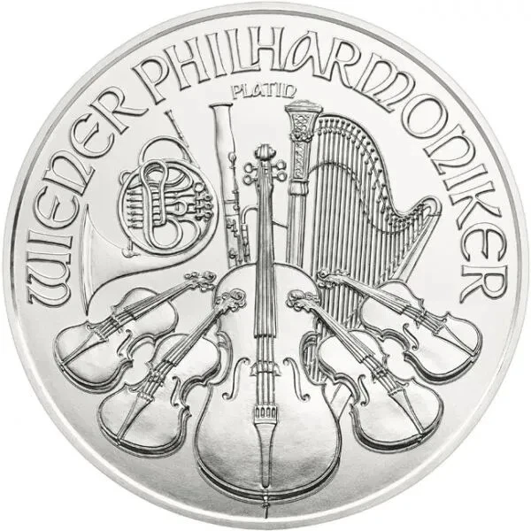Platinum Philharmonic 2023 1/25 oz Austria Vienna Platinum Board