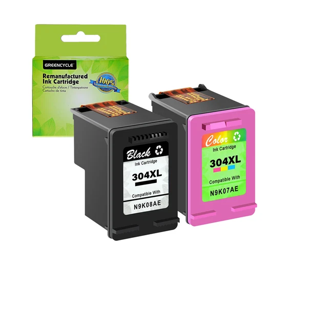 SET 2 Druckerpatrone für HP 304XL 304 XL DeskJet 2623 2624 2630 2633 3720 3733
