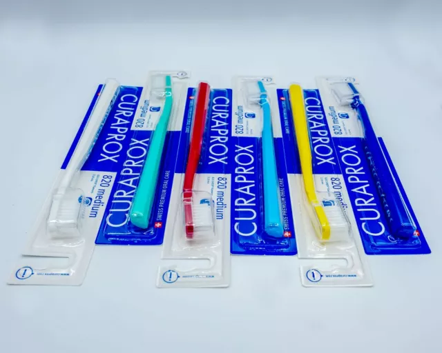 10 X CURAPROX CS 820 Medium Spazzolini da Denti - Nuovo - Ovp - Spedizione