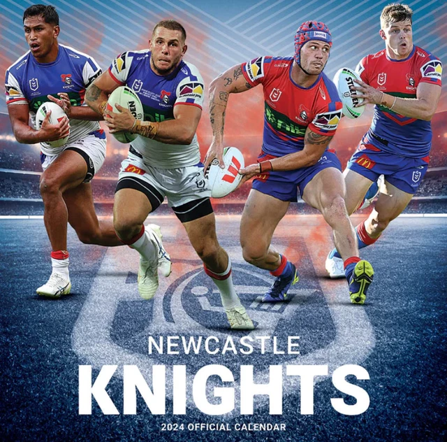 2024 CALENDAR NRL Official Wall Square Calendar Newcastle Knights 15