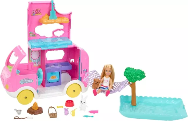 Barbie Camper Playset, DreamCamper Toy Vehicle