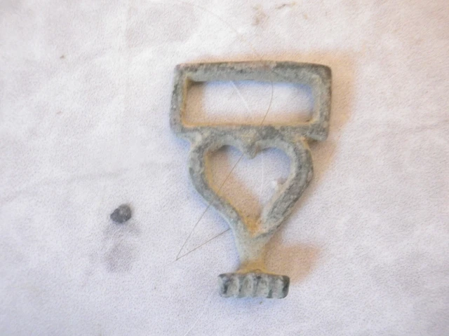 Preciosa Hebilla  Bronce Medieval  Militar ? Ancient Bronze  Buckle