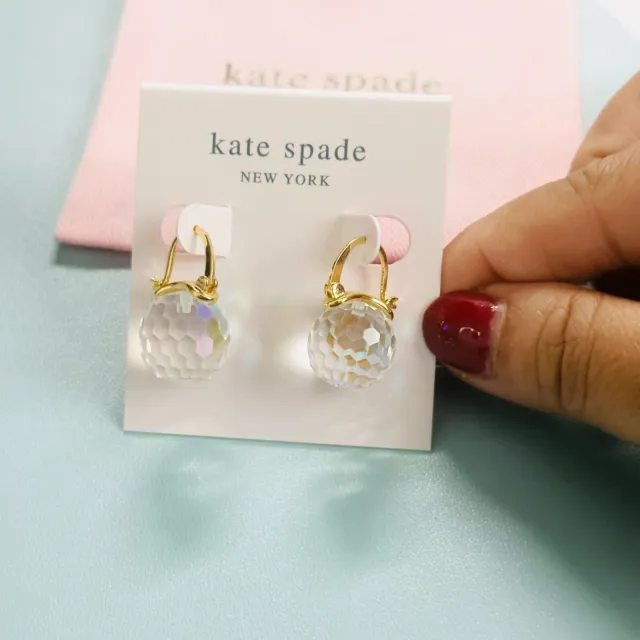 kate spade Transparent beads earrings new