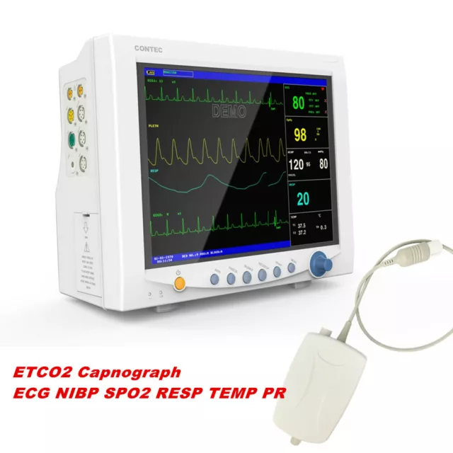 Monitor paziente CO2 Vital Signs Macchina a 7 parametri con capnografo CMS7000