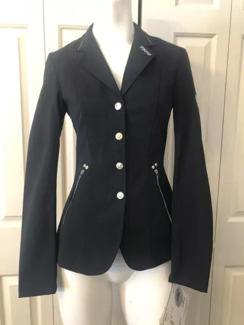 Pikeur Black Show Jacket Women's XS 34 or 6R Form 1442 Fitted Quibelle NWT $530