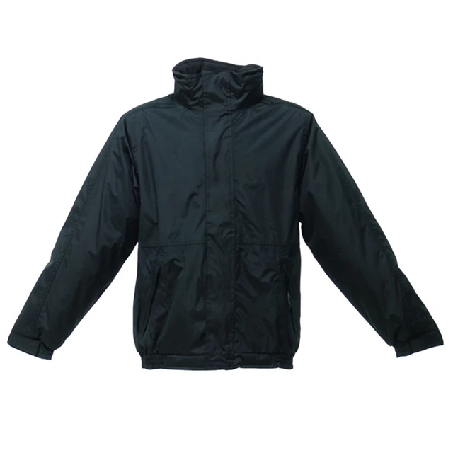 Regatta Mens Waterproof Breathable Dover Plus Bomber Working Jacket Hoodie Black