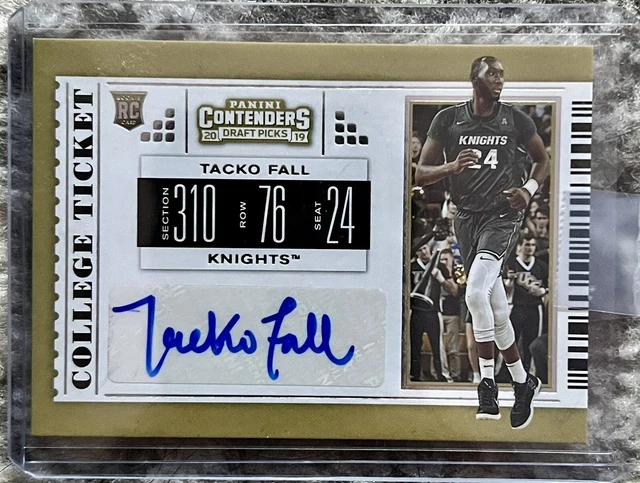 Tacko Fall 2019-20 Panini Contenders College Ticket RC Auto #118 Boston Celtics