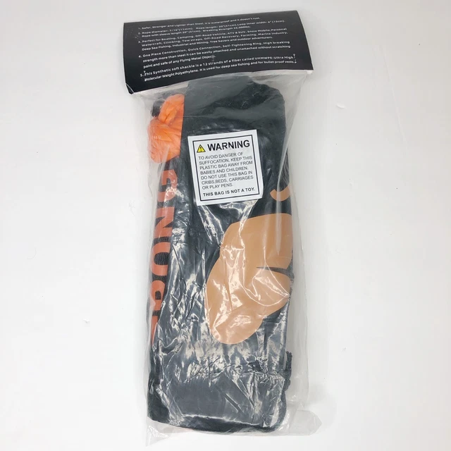 TEMBii Strong 7/16" Synthetic Soft Shackle 35,000 LB capacity with sleeve-NEW