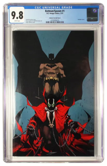 Batman/Spawn #1 Jimenez Variant Cover CGC NM/MT 9.8 White Pages 4193000010
