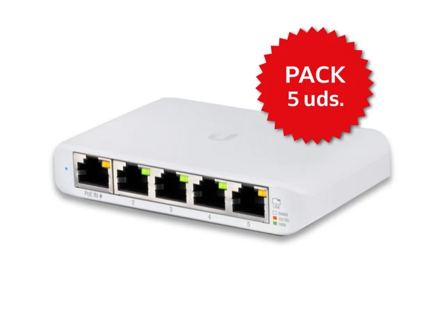 Ubiquiti USW Flex Mini 5 - Interrupteur Unifi Flex Poe 802.3af / At 5 RJ45