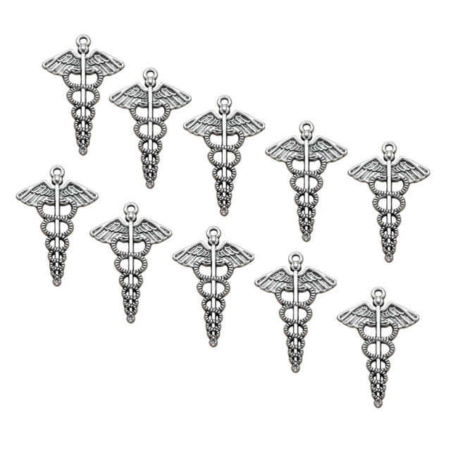 10 Pcs Anhänger Aus Legierung Krankenschwester-Anhänger Flügel Charme Jahrgang