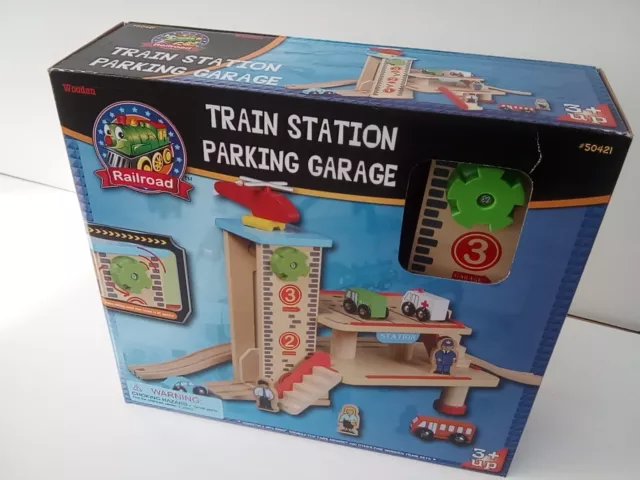 Parking Garage Playset 3 niveaux assemblage Rail voiture jeu de