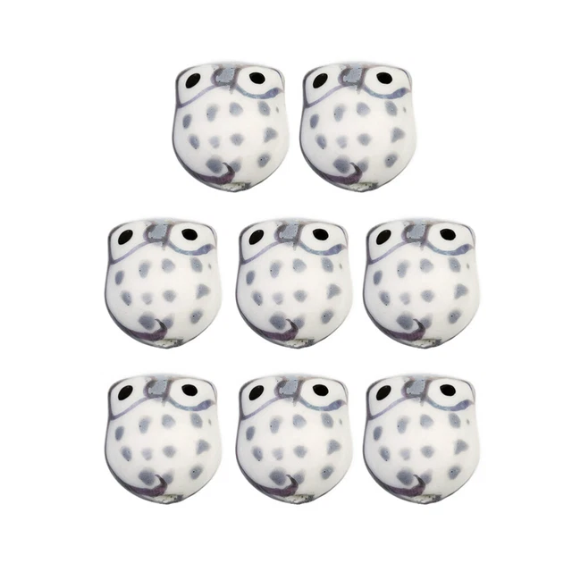 10 Pcs Fashion Beads Ornament Creative DIY Accessories Loose Bulk Circle Animal