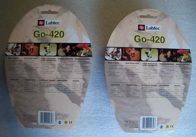 LABTEC VINTAGE GO-420 ( Lot Of 2 ) Headphone P/N: LT420REXW (New ...