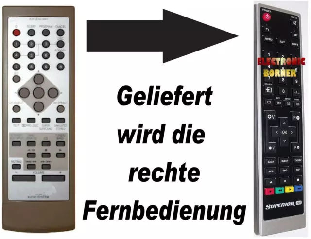 Ersatz Fernbedienung für Technics SA-EH750 RAK-SC304W RAK-EHA28WH RAK-EHA16WH