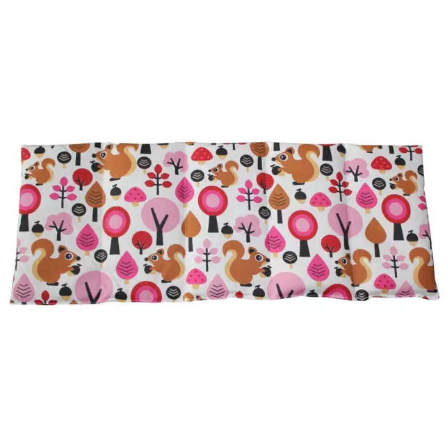 Dinkelkissen 50x20cm Wald pink Körnerkissen 100% Baumwolle für Wärme und Kälteth