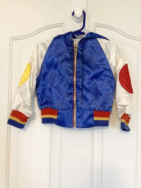 Vintage Child Toddler Baseball Weather Tamer USA 3T Jacket Patch Bomber