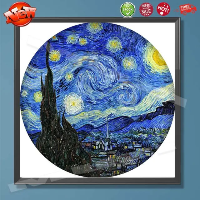 Van Gogh The Starry Night - Paint by Numbers Kit for Adults DIY Oil  Painting Kit on Canvas