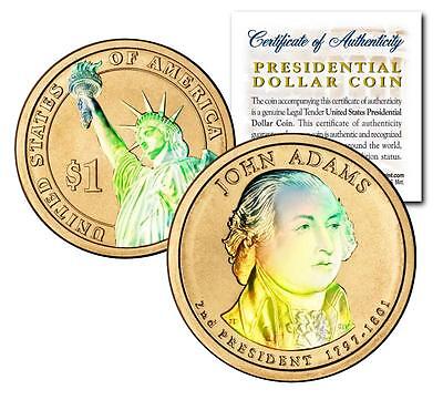 Hologram 2-Sided 2007 John Adams Presidential $1 Coin