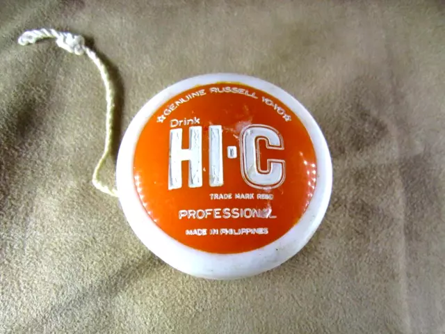 1970s Philippines HI-C ORANGE Coca COKE Cola PROFESSIONAL Genuine Russell Yo-Yo
