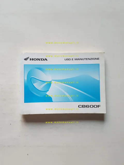 Honda CB 600 F 2003 manuale uso manutenzione libretto italiano originale