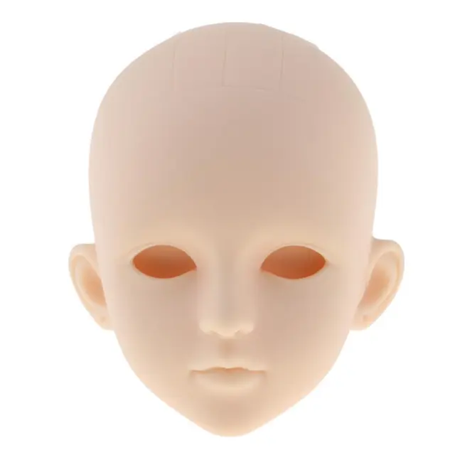 1/4 lebensechter Mädchen-Puppenkopf ohne Augen für BJD