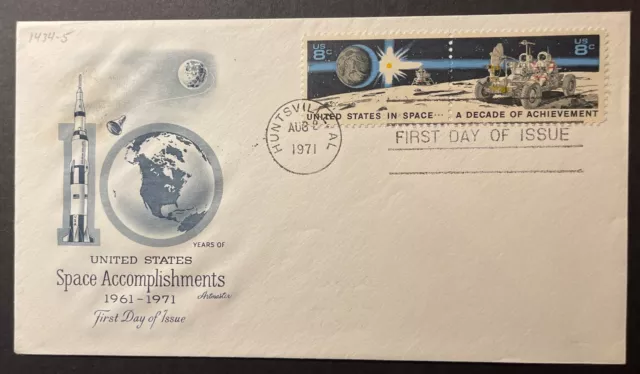 Space Achievement printed Envelope First Day of Issue 1971 US Postage Artmaster