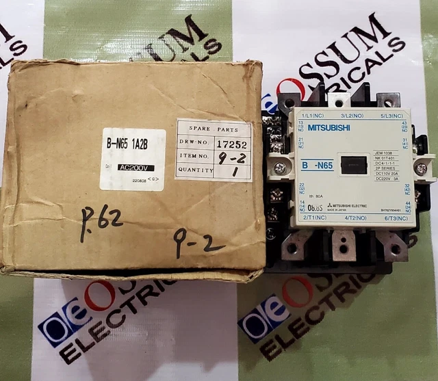 Mistubishi B-N65 Leistungsschütz Spulenspannung 220Vac Kostenloser...