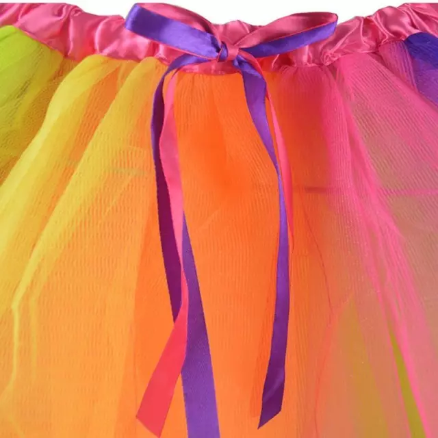 Girls Princess Fairy Costume Angel Wings Butterfly Wings Rainbow Tutu Skirts 3