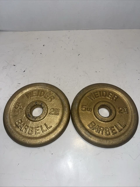 Weider BARBELL 5 Pound Standard Plates for Sale in Itasca, IL - OfferUp