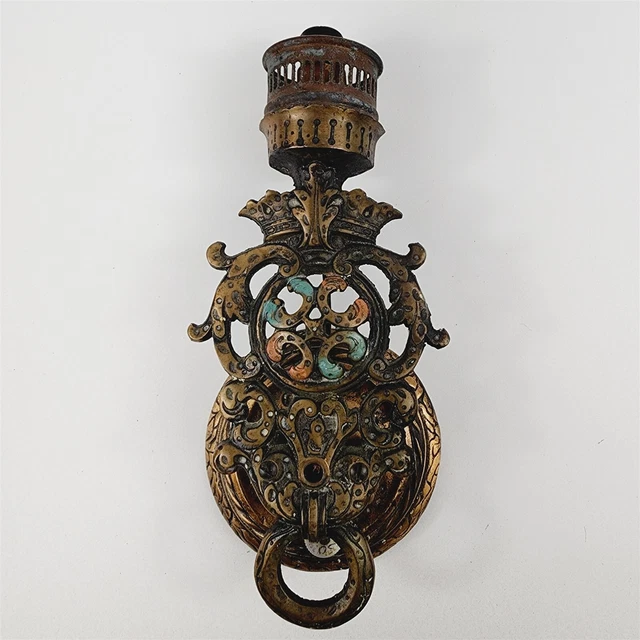 Vintage Cast Brass Ornate Wall Sconce Leviton Light Vintage Home Design Decor