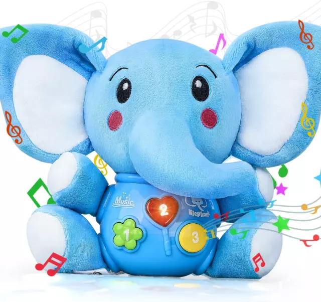 Baby Educational Soft Toy Elephant Newborns 0 3 6 12 Month Old Boy Girl toddler