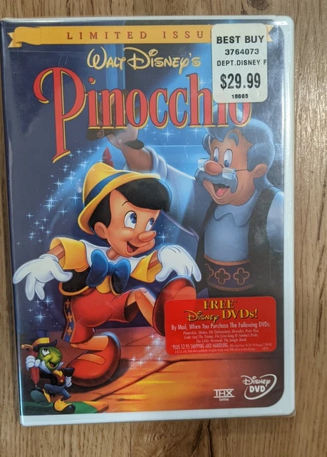 Pinocchio (DVD, 1999, Limited Issue) New In Sealed Package