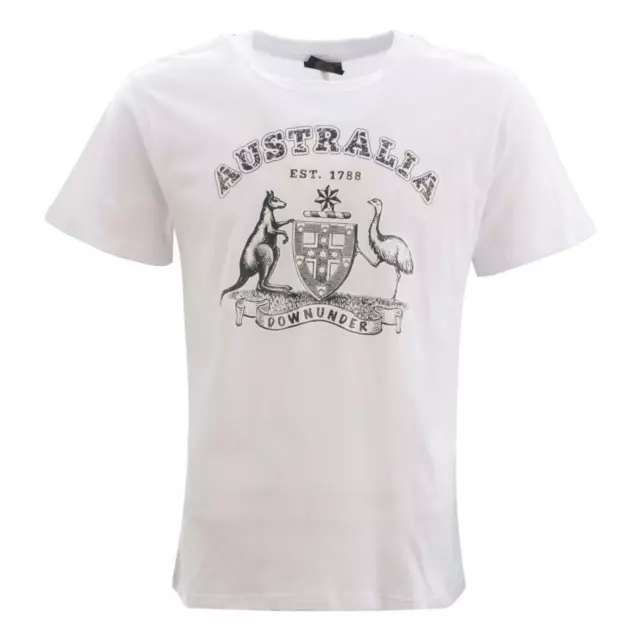 Adult T Shirt Australian Australia Day Souvenir 100% Cotton – Coat of Arms