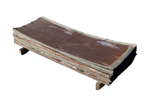 54 Sheets Barn Tin, Corrugated Metal Reclaimed Salvage 6' Long 648 sq ft A33