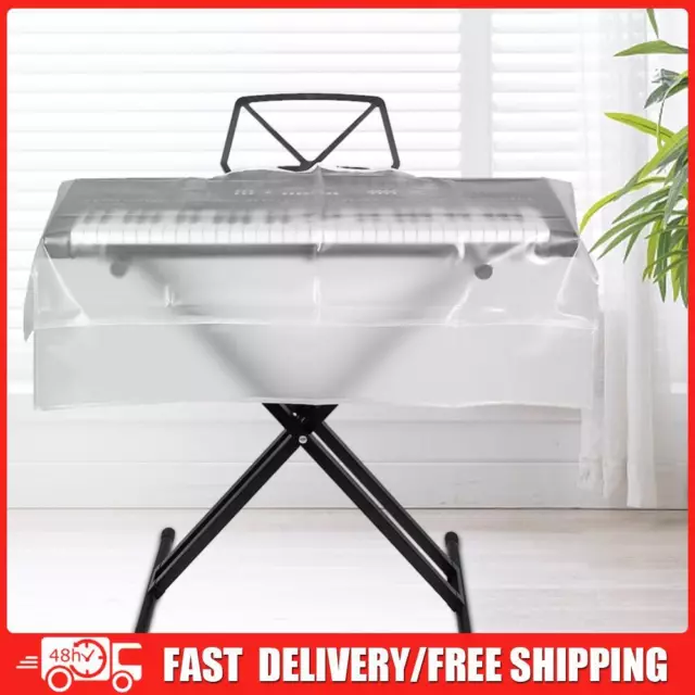 61/88 Keys Transparent Frosted Piano Cover Electronic Piano Keyboard Dust Cover