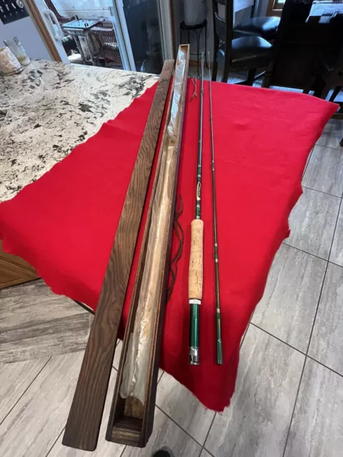 Split Bamboo Fly Rod Vintage South Bend 24 - 9 Stainless W / Tube And Sock