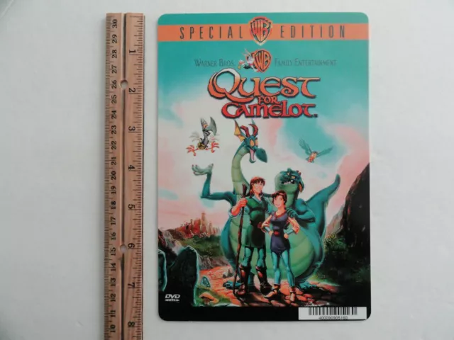 Quest For Camelot - Blockbuster Video Shelf Backer Card 5.5"X8" - No Movie
