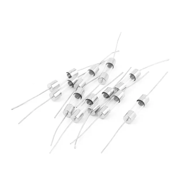 Fusion rapide électrique Tube verre au fil Axial fusibles 5 20 mm 250V 5A 10pcs
