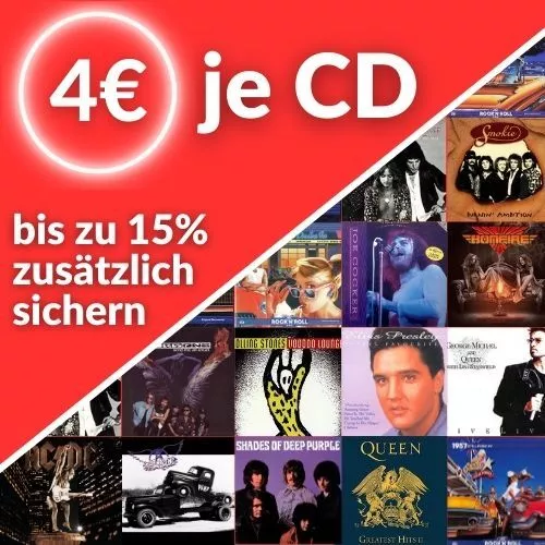 Große Auswahl Musik - CDs mit CD-Covern - Rock & Roll / Rock / Pop nur 2€ je CD!