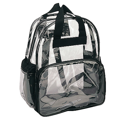 1 Dozen Clear Transparent School Backpack Shoulder Travel Book Bag Wholesale Lot