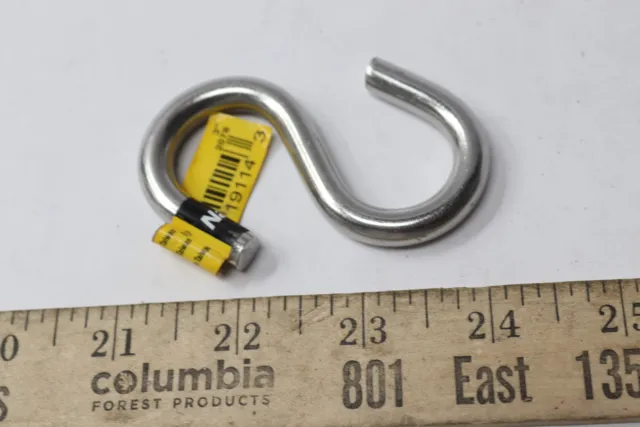 National Hardware Stainless Steel Open S Hook 3" N233-569
