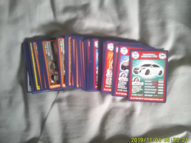 Top Gear TURBO CHALLENGE EXTRA Cards ALL DIFFERENT 55 - COMMONS,RARES,SHINEY