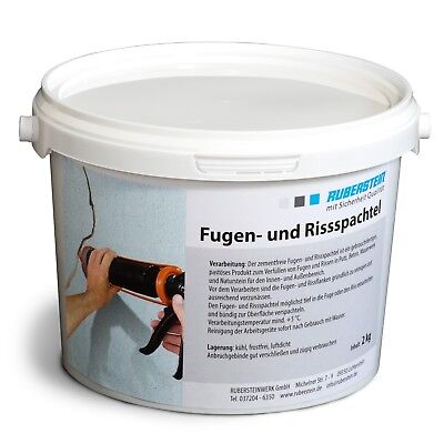 ORIG. ruberstein ® rissspachtel backsteinrot, mortero para fisura, 2 kg en el cubo
