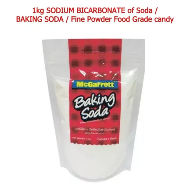 SODIUM BICARBONATE of Soda / BAKING SODA / Fine Powder Food Grade candy 1kg
