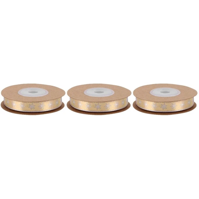 3x Weihnachten Satin Band Weihnachten Bänder für Geschenke