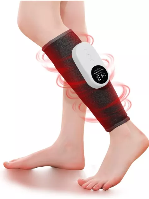 LINGTENG Leg Massager, Calf Air Compression Massager with Heat, Cordless Leg ...