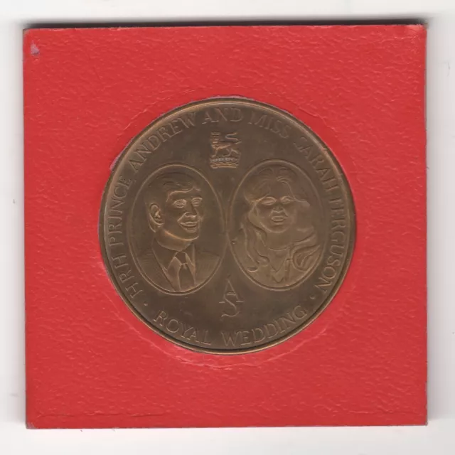 1986 Royal wedding Cased Medal Prince Andrew & Sarah Ferguson