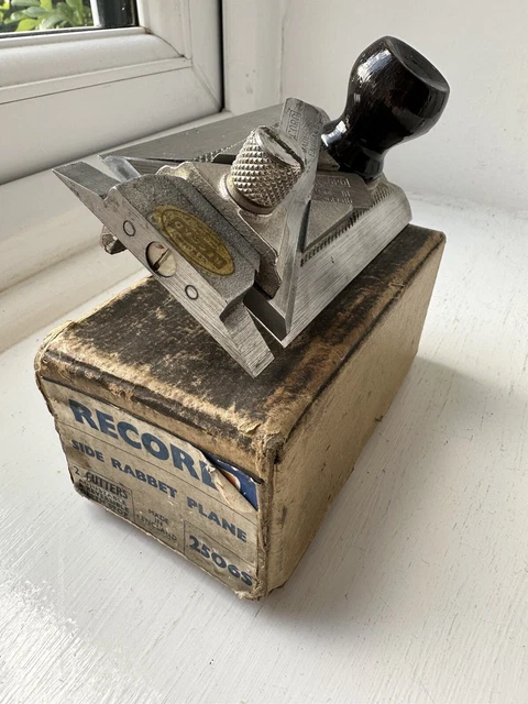 Vintage RECORD Side Rebate Plane No 2506 S - in it's original shop box