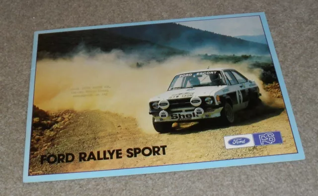 Ford Escort Rallye Sport Brochure 1977 - Escort RS2000 & RS Mexico